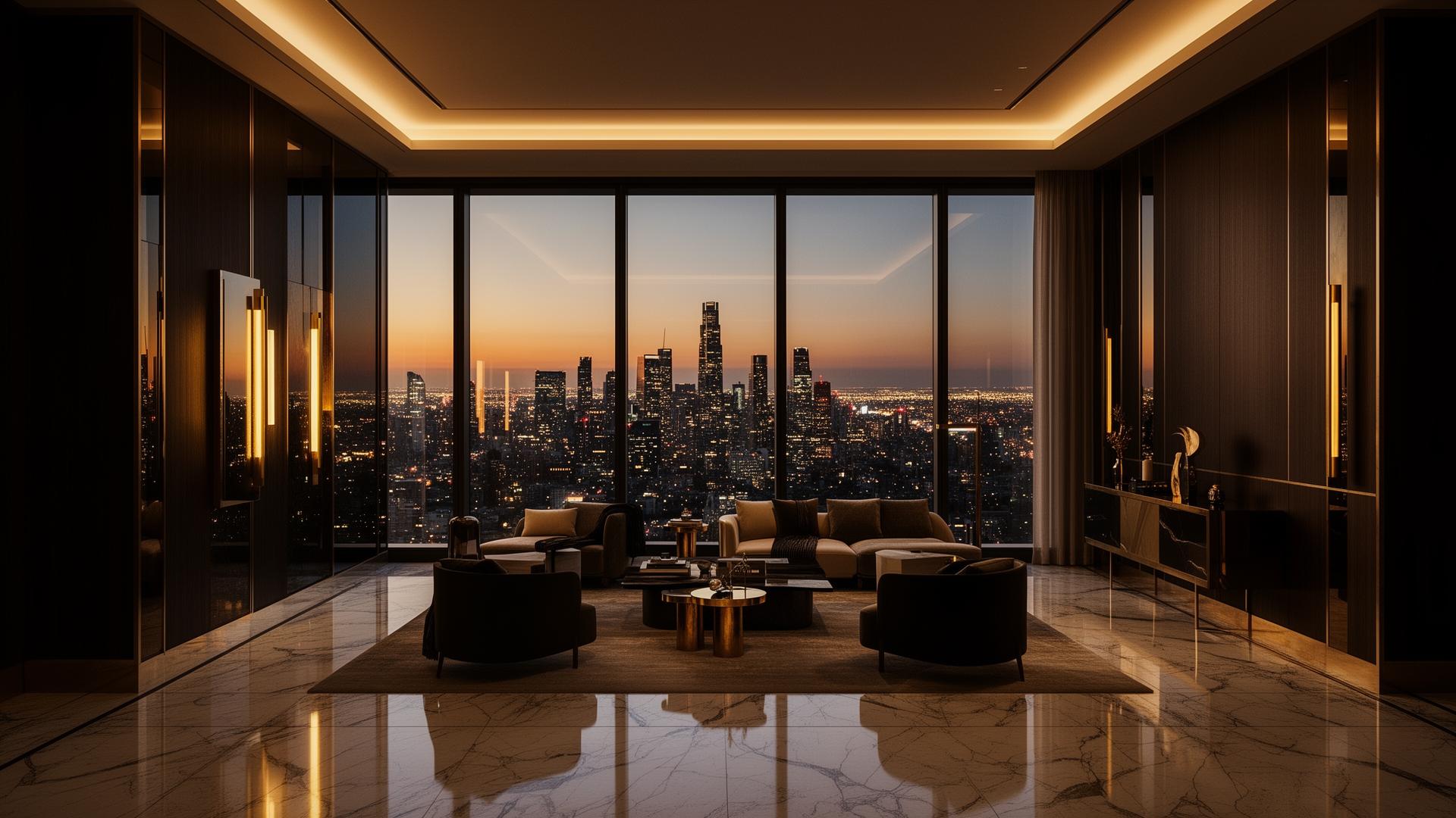 Penthouse cao cấp với view thành phố